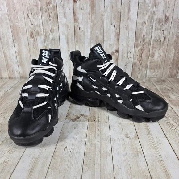 Nike Air Max More Uptempo Black Sneakers Athletic Shoes Size 8‎